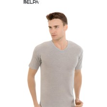 Belpa Ceylanoğlu Ribana Erkek V Yaka Yarım Kol Atlet 6'lı %100 Pamuk