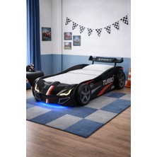 Setay Arabalı Yatak, Turbo Gtı Rüzgarlıklı Ledli Arabalı Çocuk Yatağı