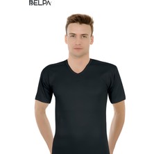 Belpa Ceylanoğlu Ribana Erkek V Yaka Yarım Kol Atlet 6'lı %100 Pamuk