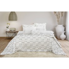 Calantha Home Collection Luna 8 Parça Çift Kişilik Çeyiz Seti Gri 240 x 260 cm