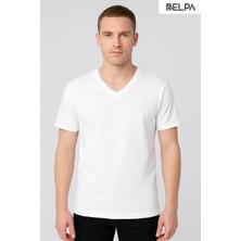 Belpa Ersa Iç Giyim Ribana Yarım Kol V Yaka Erkek Atlet 6'lı