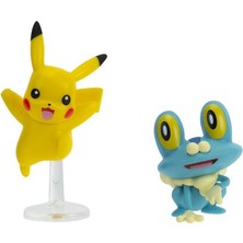 Line PKW3355-A Pokemon Battle 2li Figür Seti Asorti Güvenli