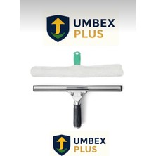 Umbex Cam Silme Aparatı Çekçek Metal 35CM Mikrofiber Peluş ve Aparatı 35 cm Temizlik Seti 1’er Adet