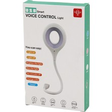 Vice Avm USB SMART VOICE CONTROL LİGHT SESLİ IŞIK AYARLI MİNİ YUVARLAK USB 16 LEDLİ LAMBA AKROBAT KOLLU 2W 5V-0.5A GO-53-vice 05398