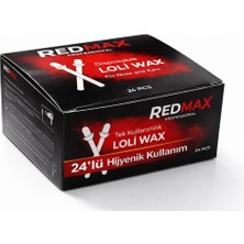 Redmax Professional Loli Wax – Burun ve Kulaklar Için Tek Kullanımlık Ağda Çubuğu (24'lü Paket)
