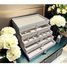 UltraMint Şık Akrilik Kadife Çekmeceli Takı Düzenleyici (13X23 Cm)