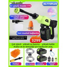 N Güçlü 775MOTOR Musluk Bağlantısı Oto Araba Bahçe Şarjlı Yüksek Basınç Yikama Tabancasi Makine