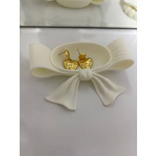 UltraMint Mini Fiyonk Detaylı Takı ve Anahtarlık Düzenleyici, Dekoratif Tabak