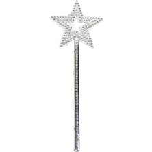 Veralya Yıldız Model Peri Asası Melek Asası Prenses Asası Metalize Gümüş Renk