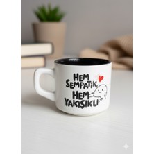 Palto Tasarım Hem Sempatik Hem Yakışıklı Beyaz Venüs Kupa -Hediyelik Kupa Fincan Mug