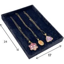 UltraMint Küçük Boy Takı Sergileme Tablası, 17X24 Cm, Siyah Renk