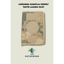 Outdoorun Jandarma Kamuflaj Desenli Taktik Ajanda Kılıfı