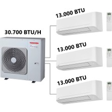 Toshiba Multı Klima (Iç Üniteler 13.000 Btu/h 13.000 Btu/h 13.000 Btu)