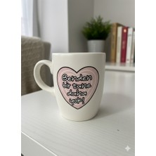 Palto Tasarım Benden Bir Tane Daha Yok! Krem Oval Kupa - Hediyelik Kupa Fincan Mug