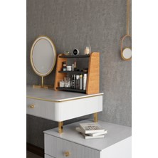 UltraMint 3 Katlı Makyaj Organizer Rafı - Masa, Banyo ve Kozmetik Düzenleyici