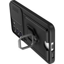 Lunirawear Lunir  Samsung Galaxy S24 Plus Kılıf Zuma Kartvizitli Yüzüklü Silikon - Siyah 889658