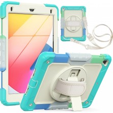 Lunirawear Lunir  iPad 5 Air 9.7 Kılıf Tablet Rainbow Kapak - Turkuaz 889658