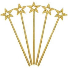 Veralya Altın Renk Yıldız Peri Asası Peri Değneği 34 cm 1 Adet