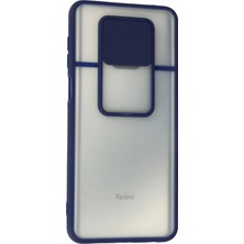 Lunirawear Lunir  Xiaomi Redmi Note 9 Pro Kılıf Palm Buzlu Kamera Sürgülü Silikon - Lacivert 889658