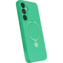 Lunirawear Lunir  Samsung Galaxy A55 5g Regal Magsafe Standlı Kapak - Yeşil 889658
