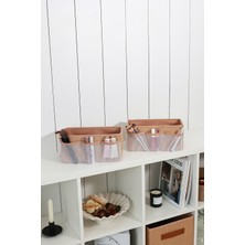 UltraMint Iki Parçalı Jüt Makyaj ve Kozmetik Düzenleyici Organizer Seti