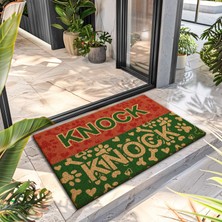 Decovetro Paspas Knock Knock Desenli Kapı Önü Paspası 40 x 60 cm