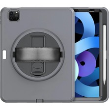 Lunirawear Lunir  iPad Pro 11 (2018) Kılıf Hand Strap Tablet Kılıfı - Gri 889658
