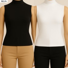 Belpa Sıla Sella Kolsuz Balıkçı Yaka Body 2'li Set