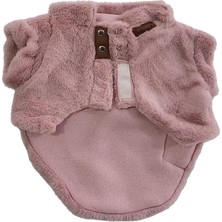 Patilemece Gül Kurusu Rengi Peluş Kedi Köpek Montu