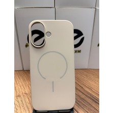 Elixem İphone 17 Uyumlu Desert Gold Pro Sert Silikon ve İçi Kadife Magsafe Kılıf