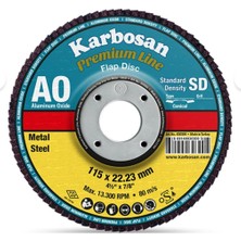 Karbosan Premium Line Flap Disk Zımpara 10 Adet 60 Kum 115 x 22.23 mm