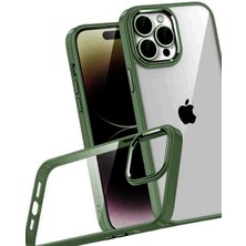 Lunirawear Lunir  Apple iPhone 15 Pro Max Razer Lensli Silikon - Yeşil 889658