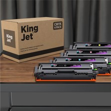 Kingjet Canon Uyumlu CRG-718 Standart Kapasiteli 4 Renk (Takım) Çipli Muadil Toneri | LBP7200C