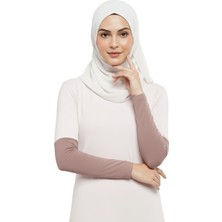 Altobeh Pratik Tesettür Kolluk Penye Namaz Kolluğu Düz - Pudra