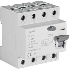 Sigma Kaçak Akım Koruma Şalterleri (A Tipi) 10 Ka 4p 30MA