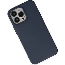 Lunirawear Lunir  iPhone 15 Pro Kılıf Nano Içi Kadife Silikon - Lacivert 889658