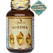 Kiperin Goldra | Cilt, Saç & Tırnak | Biotin, Keratin, Üzüm Çekirdeği, Hyaluronik Asit.. | 30 Kapsül