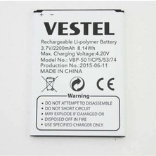 Vestel Venüs 5.0 V 5.0 x Pil Batarya Vbp-50 Ithal Axya