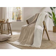 Özdilek Battaniye Pamuk Kahverengi Bej Tek Kişilik(S)