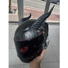 Avcı Motor Kask Boynuzu - 3m Bantlı Özel Tasarım Motosiklet Kask Aksesuarı (Sadece Boynuz)