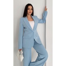 Vuntal Butik Blazer Takım Elbise Tek Düğme Ceket Pantolon