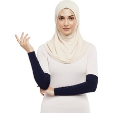 Altobeh Pratik Tesettür Kolluk Penye Namaz Kolluğu Düz - Lacivert