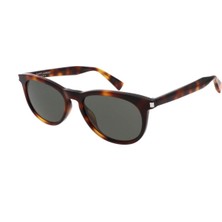 Yves Saint Laurent Saint Laurent Sl 797 003 53 Unisex Oval Kırçıllı Kahverngi Kemik Güneş Gözlüğü