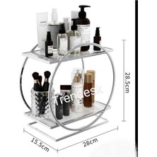 UltraMint Çok Katlı Makyaj ve Kozmetik Standı, Banyo ve Parfüm Organizeri