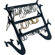 UltraMint Şık 3 Katlı Takı Standı, Küpe ve Kolye Askılığı, Dekoratif Tasarım