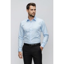 Efor Erkek Slim Fit Açık Mavi Gömlek GK 649
