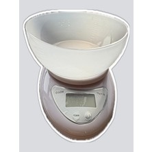 Tekno İstanbul 7kg / 1gr Dijital Mutfak Terazisi ve Ölçü Kabı - Beyaz