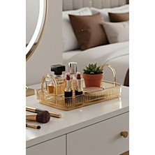 UltraMint Şeffaf Sarı Makyaj ve Kozmetik Düzenleyici, Banyo Rafı, Organizer