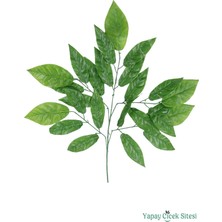 Yapay Çiçek Sitesi Yapay Ceviz Ağacı Dalı 65 cm 12 Adet Yeşil