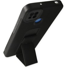 Lunirawear Lunir  Xiaomi Redmi 9c Kılıf Mega Standlı Silikon - Siyah 889658